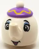 Minifigurka: 35735PB01:  Duplo Figure, Disney Princess, Mrs. Potts (Duplo Utensil Teapot) (6212894)