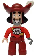 Minifigurka: 47394PB164:  Duplo Figure Lego Ville, Never Land Pirates, Captain Hook (6033085 / 6078507)