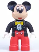 Minifigurka: 47394PB194:  Duplo Figure Lego Ville, Mickey Mouse, Jacket, Vest and Bow Tie (6108826 / 6206114 / 6269841)