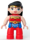 Minifigurka: 47394PB212:  Duplo Figure Lego Ville, Wonder Woman