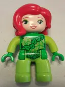 Minifigurka: 47394PB224:  Duplo Figure Lego Ville, Poison Ivy, Lime Arms, Bright Green Hands (6210357)