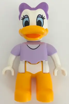 47394PB236:  Duplo Figure Lego Ville, Daisy Duck, Medium Lavender Bow (6145759 / 6223292)