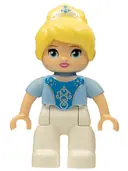 Minifigurka: 47394PB240:  Duplo Figure Lego Ville, Disney Princess, Cinderella, Tiara