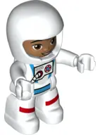 47394PB309:  Duplo Figure Lego Ville, Astronaut Male, White Spacesuit and Helmet (6343339)