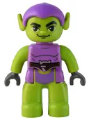 Minifigurka: 47394PB338:  Duplo Figure Lego Ville, Green Goblin, Medium Lavender Outfit (6390892)