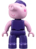 Minifigurka: 47394PB360:  Duplo Figure Lego Ville, Grandpa Pig (6474555)