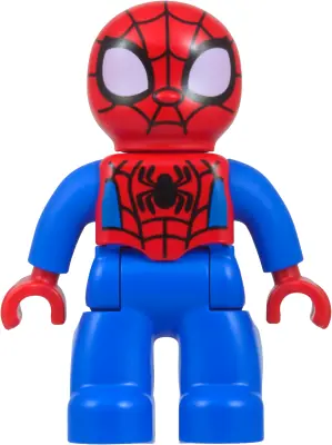 47394PB384:  Duplo Figure Lego Ville, Spider-Man (Peter 'Spidey' Parker), Large Eyes, Large Spider (6602960)