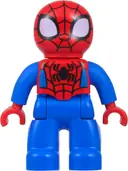 Minifigurka: 47394PB384:  Duplo Figure Lego Ville, Spider-Man (Peter 'Spidey' Parker), Large Eyes, Large Spider (6602960)