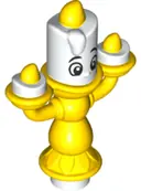 Minifigurka: 84187PB01:  Duplo Figure, Disney Princess, Lumière {Lumiere} (6374817)