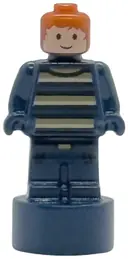 Minifigurka: 90398PB055:  Ron Weasley Statuette / Trophy - Striped Sweater (6523409)