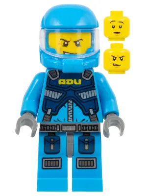 AC005:  Alien Defense Unit Soldier 2 - Dark Bluish Gray Hips