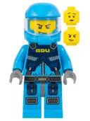 Minifigurka: AC005:  Alien Defense Unit Soldier 2 - Dark Bluish Gray Hips