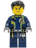 Minifigurka: AGT001A:  Agent Chase - Single Sided Head