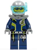 Minifigurka: AGT020:  Agent Chase - Diving Gear - Dual Sided Head