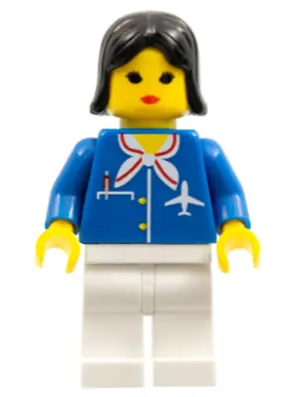 AIR010B:  Airport - Blue with Scarf, Black Female Hair (Reissue)
