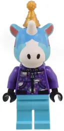 Minifigurka: ANI008:  Julian - Dark Purple Hoodie, Pearl Gold Party Hat