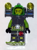Minifigurka: ATL012:  Atlantis Diver 1 - Axel - With Vertical Lights