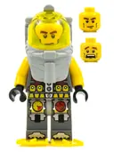 Minifigurka: ATL016:  Atlantis Diver 1 - Axel - With Yellow Flippers and Trans-Yellow Visor