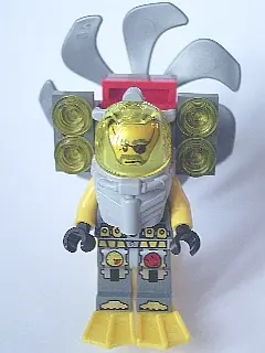 ATL024:  Atlantis Diver 3 - Ace Speedman - With Lights, Propeller, Yellow Flippers and Trans-Yellow Visor