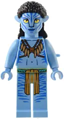 Minifigurka: AVT024:  Neytiri - Dark Orange Straps and Medium Nougat Feather Necklace, Closed Mouth Smile