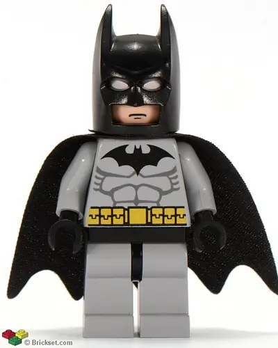 BAT001:  Batman - Light Bluish Gray Suit, Black Mask
