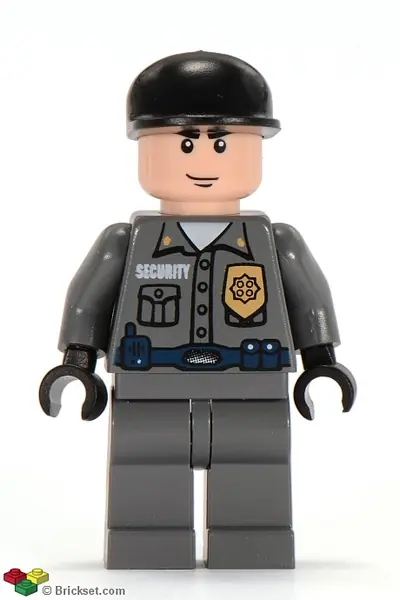 BAT020:  Arkham Asylum Guard - Light Nougat Head, Black Cap