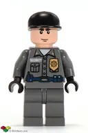 Minifigurka: BAT020:  Arkham Asylum Guard - Light Nougat Head, Black Cap