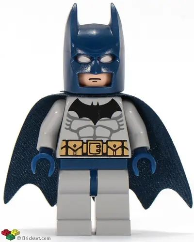BAT022:  Batman - Light Bluish Gray Suit, Dark Blue Mask