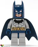 Minifigurka: BAT022:  Batman - Light Bluish Gray Suit, Dark Blue Mask