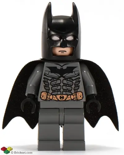 BAT024:  Batman - Dark Bluish Gray Suit, Black Mask