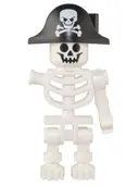Minifigurka: BDP049:  Skeleton - Pirate Bicorne with Large Skull, One Bent Arm