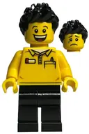 Minifigurka: BDP057:  LEGO Store Employee, Black Legs and Spiked Hair