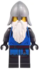 Minifigurka: BDP102:  Mountain Fortress Black Falcon Soldier - Helmet with Neck Protector, Beard