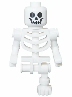 BDP169:  Skeleton - Standard Skull, Bent Arms Horizontal Grip, Single Leg