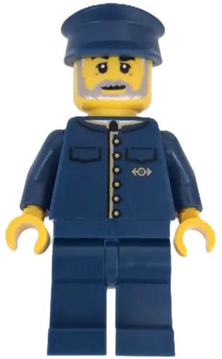 BDP202:  Wild West Train Conductor - Male, Dark Blue Uniform