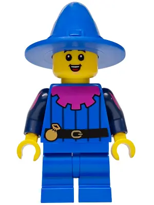 BDP251:  Mushroom Village - Male, Blue Mantle, Medium Legs and Hat
