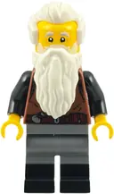 Minifigurka: BDP276:  Wolfpack - Male, Dark Bluish Gray Legs with Black Boots, White Beard and Hair