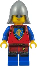 Minifigurka: BDP278:  Lion Knight - Female, Flat Silver Neck Protector, Scared Face