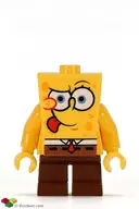 Minifigurka: BOB008:  SpongeBob - Intent Look, Tongue Out