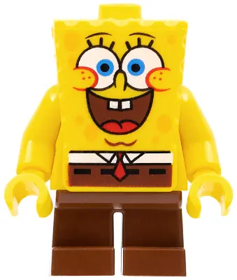 BOB028:  SpongeBob - Large Grin and Black Eyebrows