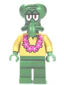 Minifigurka: BOB035:  Squidward - Pink Lei