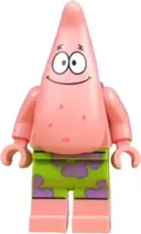 Minifigurka: BOB039:  Patrick Star - Warm Pink, Lime Shorts