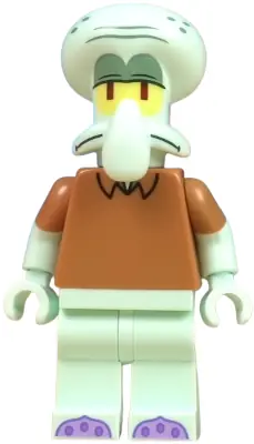 BOB041:  Squidward Tentacles - Light Aqua, Medium Nougat Shirt