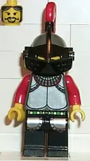 Minifigurka: CAS036:  Knights' Kingdom - Knight 1, Dark Gray Helmet, Black Visor