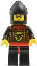 Minifigurka: CAS044:  Knights' Kingdom - Robber 2, Black Chin-Guard