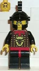 Minifigurka: CAS045:  Knights' Kingdom - Robber 2, Black Dragon Helmet
