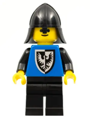 CAS101B:  Black Falcon - Black Legs, Black Neck-Protector, Shield Bottom Round (Reissue)