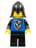 Minifigurka: CAS101B:  Black Falcon - Black Legs, Black Neck-Protector, Shield Bottom Round (Reissue)