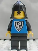 Minifigurka: CAS253:  Black Falcon - Black Legs, Black Neck-Protector, Shield Bottom Pointed
