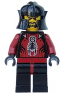 Minifigurka: CAS257:  Knights' Kingdom II - Shadow Knight, Le Chevalier Des Ombres